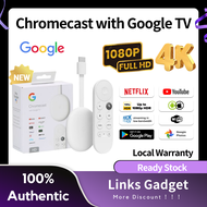 [Ready Stock] Google Chromecast with Google TV 4K / 1080HD Android 10 Netflix Certified Dolby Vision Atmos