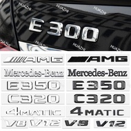 HZ 3D Car Styling Letter Logo Sticker For Mercedes Benz C180 C200 C63 C300 C200 C43 C300 C320 E43 E6