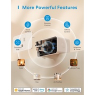 meross Smart Plug Mini, 15A & Reliable Wi-Fi, Support Apple HomeKit, Siri, Alexa, Echo, Google Assis