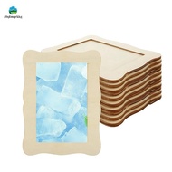 12 Pack Wooden Picture Frames for Crafts DIY Wood Craft Picture Frames for Birthday Party Mother' S 