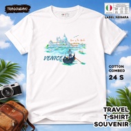 ITALY SOUVENIR T-SHIRT 21 WEAR ITALY COUNTRYTAG COTTON 24S SOUVENIR PREMIUM GIFT