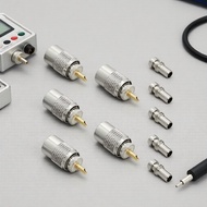 5x PL-259 UHF male solder connectors, 50-ohm Teflon, fits RG59/RG8/RG8x/LMR-400/RG-213 coax for ham 