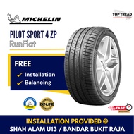 Michelin Pilot Sport 4 ZP Run Flat 18 19 20 inch Tyre (INSTALLATION/DELIVERY WEST MY) Tayar Tire RFT