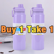 【BUY 1 TAKE 1】Aqua flask tumbler for hot and cold water bottle Wide mouth Vacuum Insulated Stainless