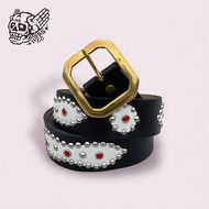 NBRS Studded Belt HEMERA || Vintage Leather Spike Stud Belt