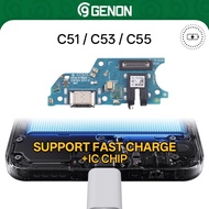 Genon Charging Board with IC for Realme C51 / Realme C53 / Realme C55 USB Charge Port Dock Flex Cabl