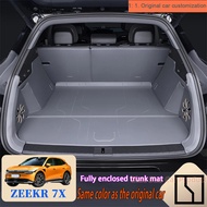 ZEEKR 7X Car interior modification with fully enclosed trunk mat, high-end car trunk mat