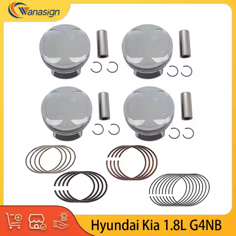 AUTO ENGINE Parts Pistons & Rings Set For Hyundai Kia 1.8L l4 GAS DOHC G4NB 1.8 L T 2010-2016 OE 230