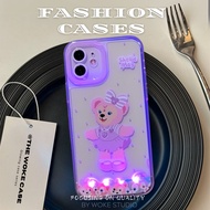 Suitable for iPhone16/15/14/13/12/11/X/XR/Xs ProMax Luminous LED Phone Case, Flashing iPhone 15Pro P