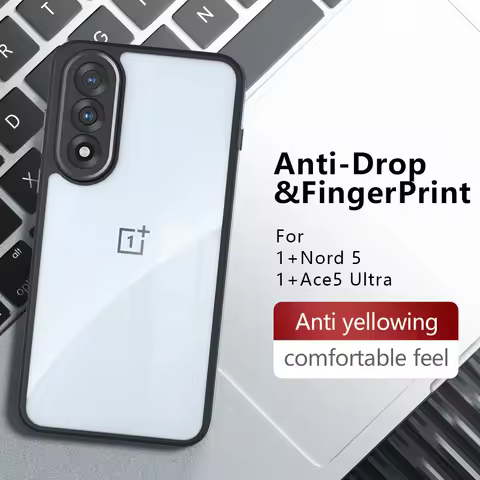 Clear Case For OnePlus Nord 5 Cover OnePlus Nord 5 Fundas Coque Hard PC Camera Protector Shockproof