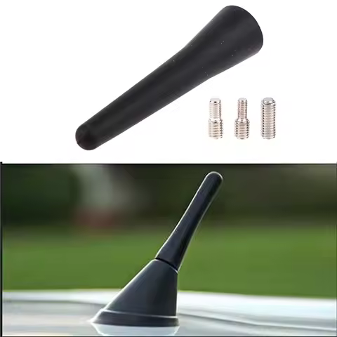 1 Set Universal Car Antenna 6.5 Cm(2.5 Inch) Short Car Aerial FM/AM Inputs M4 M5 M6 Random Colour