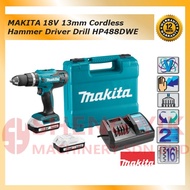 Shengyik MAKITA 18V 13mm Cordless Hammer Driver Drill HP488DWE