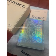 FENNEC METALLIC PASSPORT CASE-AURORA SILVER