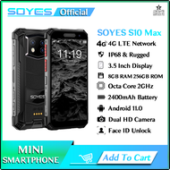 Soyes S10สมาร์ทโฟนแอนดรอยด์รุ่น Maxo Mini,แรม8Gb แรม258Gb Rom Ip68ความจุ11แปดคอร์8Gb Rom