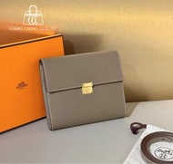 Sold🌈Hermes🧡Clic 16🧡大象灰金扣🌟全新全套有單🌈🌟Epsom皮🌟Clic16🌟clic🌟愛馬仕🌟