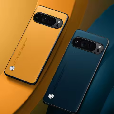 Luxury Leather Phone Case For Google Pixel 9 Pro XL Protective Cover Silicone Shockproof Case For Go