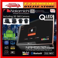 Nakamichi 【NAM5630- AX/ A9 6+128GB QLED Android Player With 360 Panorama Camera  Carplay System(we p
