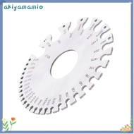 AKIYAMAMIOAQ Thickness Gauge, Round Dual Sided Design Metric and Imperial Scales Round Wire Gauge, S