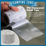 1 Roll 8cm x 115cm TPU Tape Repair Patch For Swimming Pool Air Matress Repair Tape Waterproof Flysheet Tent Repair Kit