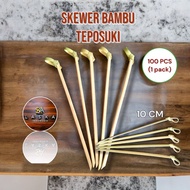 Please - 10cm-100 pcs cocktail bamboo skewer
