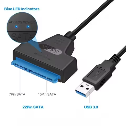 USB 3.0 to SATA Adapter Cable USB3.0 Hard Drive Converter Cable for 2.5 Inch SSD HDD for Samsung Sea