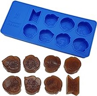 BTS Merchandise Official Licensed Kpop Merch - TinyTAN Characters Silicone Ice Cube Tray Mold for Freezer, Easy Release BPA Free, Dishwasher Safe (TinyMART)