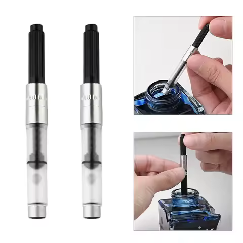 2pcs Rotary ink Absorber Filler Cartridge Ink Converter Fountain Pen Ink Suction 34 caliber for Hong