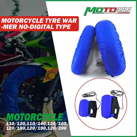 1 pair Motorcycle Tire Warmer Tyre Warmer Set 120/165, 120/ 190,120/200 17 Front and Rear Race Blue