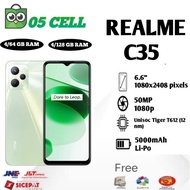 realme c35 4/64 4/128gb garansi resmi realme indonesia - green 4/128
