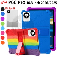 For P60 Pro 10.3 inch 2025 2026 Tablet PC Android Pad Stand Cover Soft Silicone Shockproof Case Baha