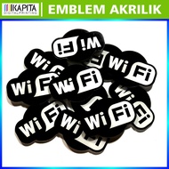 (contents 02) Wifi Acrylic Emblem siyap Tempel | Wifi acrylic Sign