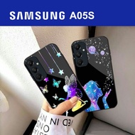 Softcase Glass Glass SAMSUNG A05S Latest Girl Motif Handphone Case-Mobile Protector-Mobile Phone Softcase-Mobile Silicone [KC-58]