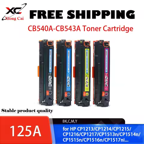 CB540A-CB543A 125A Toner Cartridge,for HP CP1519ni/CM1300MFP/CM1312MFP Series for Canon LBP5050/8050