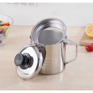 OIL CONTAINER OIL FILTER STAINLESS 1 LITER OIL CONTAINER