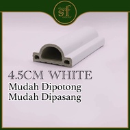 Wainscoting PVC DIY 4.5cm [Panjang 145cm][READY STOCK]