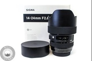 【台南橙市3C】SIGMA 14-24mm F2.8 DG HSM Art 公司貨 For Canon #78818