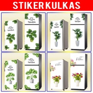 1-DOOR FRIDGE STICKERS, 2-DOOR FRIDGE STICKERS WITH BEAUTIFUL FLOWER POT MOTIFS