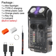 Asafee EDC LED Super Bright V20-UV Keychain Flashlight Portable Work Light UV Purple Light 1000LM Bu
