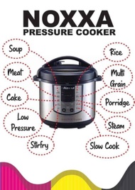 Ready Stock Noxxa Electric Multifunction Pressure Cooker 8L Periuk Ajaib Jimat Masa