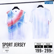 GRAND SPORT เสื้อกีฬา เสื้อโอลิมปิก  เสื้อสวยๆ  11581 ผ้า Smooth line สัมผัสนุ่ม สวมใส่สบายไม่ต้องรี