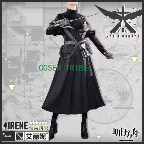 COSER TRIBE Arknights Irene Cosplay Costume Cos Game Anime Party Uniform Hallowen Play Role Clothes 