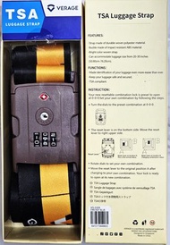 VERAGE - VERAGE TSA LOCK LUGGAGE STRAP YELLOW