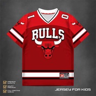 Kids Basketball Jersey 3-10 Years | BULLS Streetwear Oversize RJA Korean Style