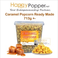 HAPPYPOPPER Popcorn Ready Made Fully Coated Caramel 713g +- Popcorn Karamel Sedia Dibuat 713 g +- Fu