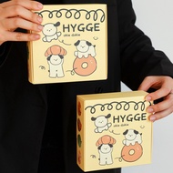 Egg Tart Box Egg Tart Packaging Box Portuguese Egg Tart Takeaway Packaging 4 Pieces Puppy Flip Box K
