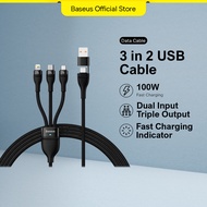 Baseus 3-in-2 USB C Cable PD 100W Fast