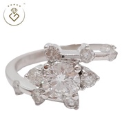 [Kedai Emas Gemilang] 200570 {YS} 18K White Gold 0.57Ct Diamond Ring (13) (3.93G) [750 Gold]