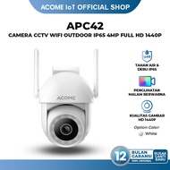 ACOME IoT Color Night Vision PTZ 4MP Camera APC32 outdoor IP65 Tahan Air Definisi HD 4MP (1440P) leb
