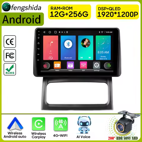 Car Radio Carplay For Renault Clio 2 BB CB 2001 - 2012 Navigation GPS Android Auto Stereo Multimedia