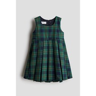 HM ชุดเด็ก นุ่ม ผ้ากอซสไตล์นักเรียน แขนกุด เดรส สำหรับเด็กผู้หญิง กระโปรง 1257010 ฤดูใบไม้ผลิ ฤดูร้อ